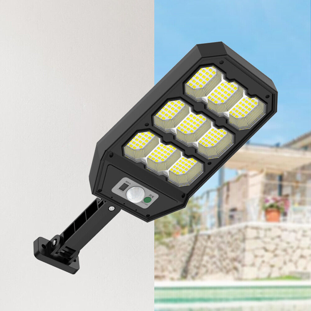 279LED Solar Light Outdoor 3 Modes Optical Motion Sensor Garden Wall Lamp