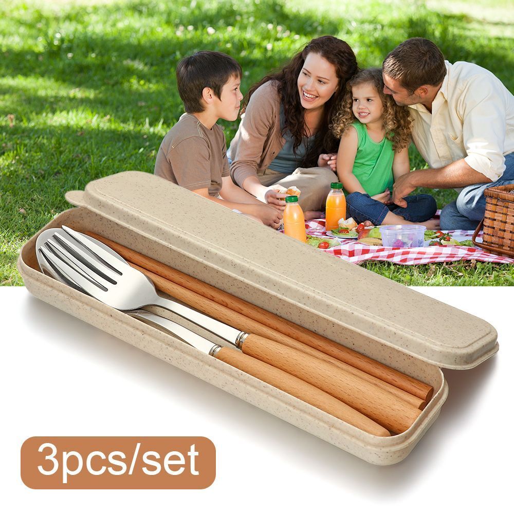 Fork Stainless Steel Chopsticks Tableware Utensils Flatware Set Cutlery Set
