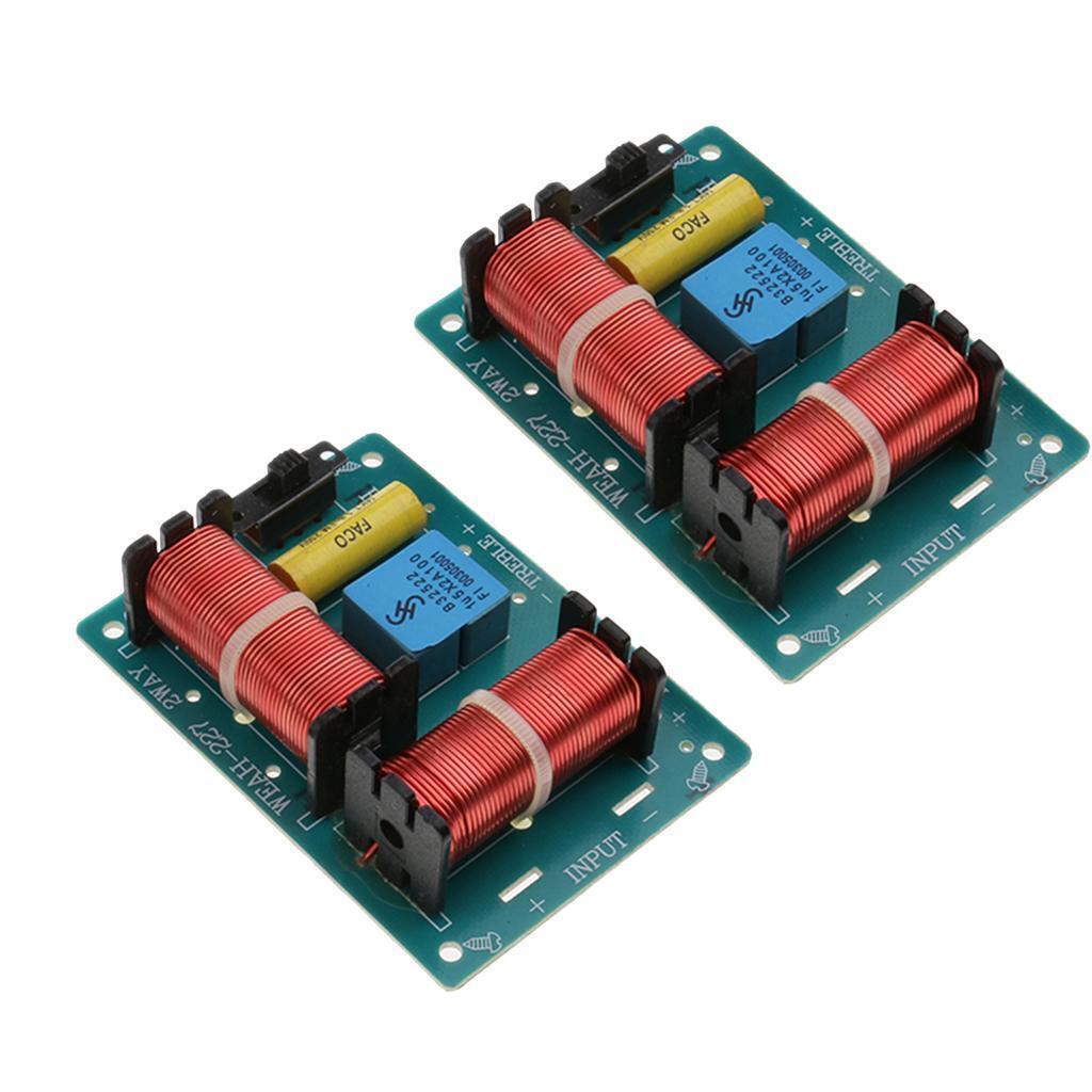 2Pcs  Bass 2 kinds of way Frequency Divider Speaker Crossover Filters Board