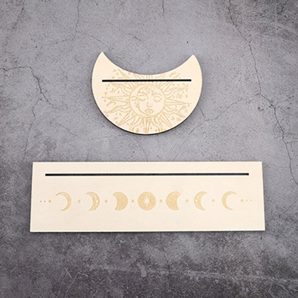 2pcs Wooden Card Stand Witch Divination Tools Altar Tarot Cards Holder (1)