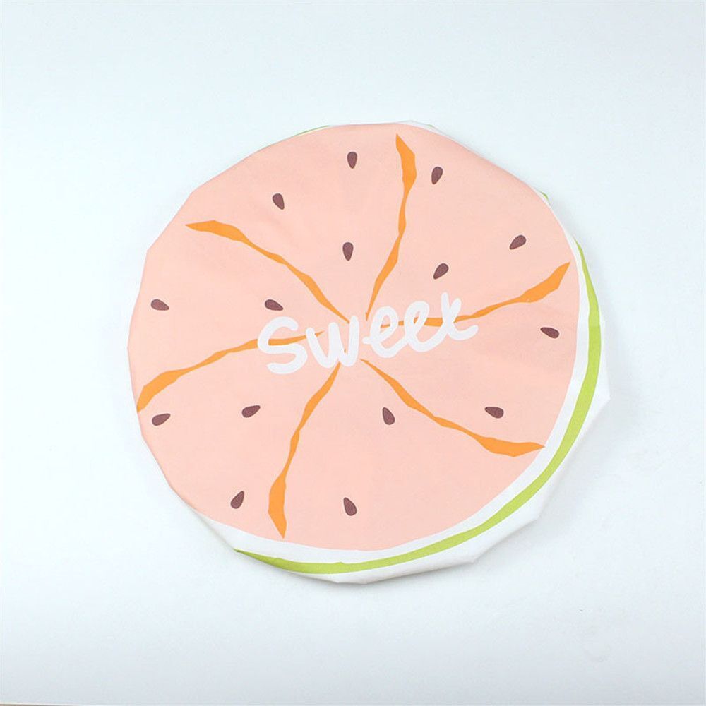 2PCS Home Fruit Elastic Waterproof Sleep Cap Head Hair Cover Bath Hat Shower Cap