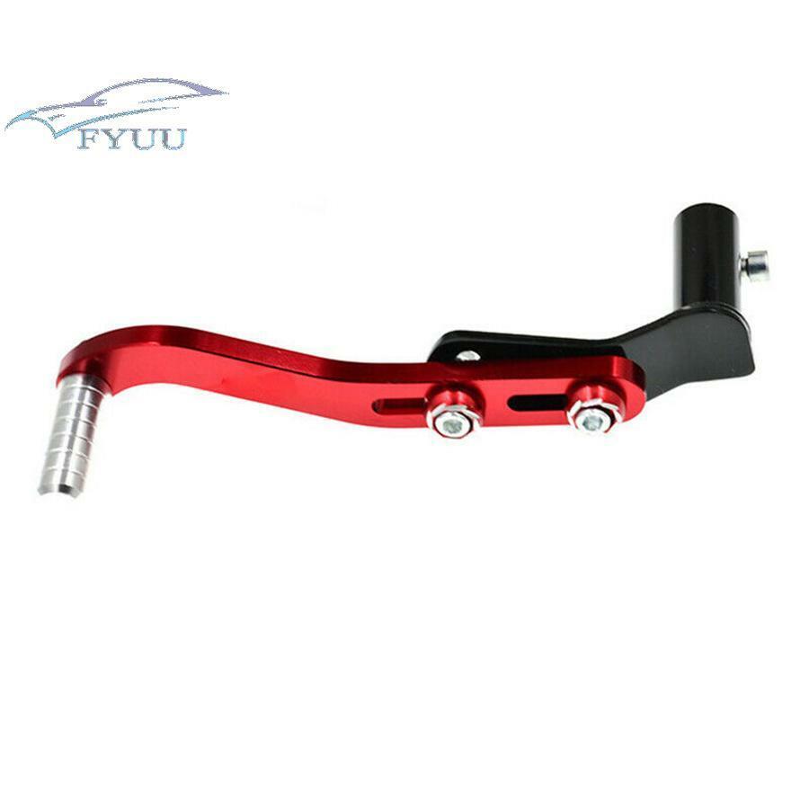 1x Red CNC Universal Motorcycle Pedal Gear Lever Bar Kick Lever Aluminum Alloy