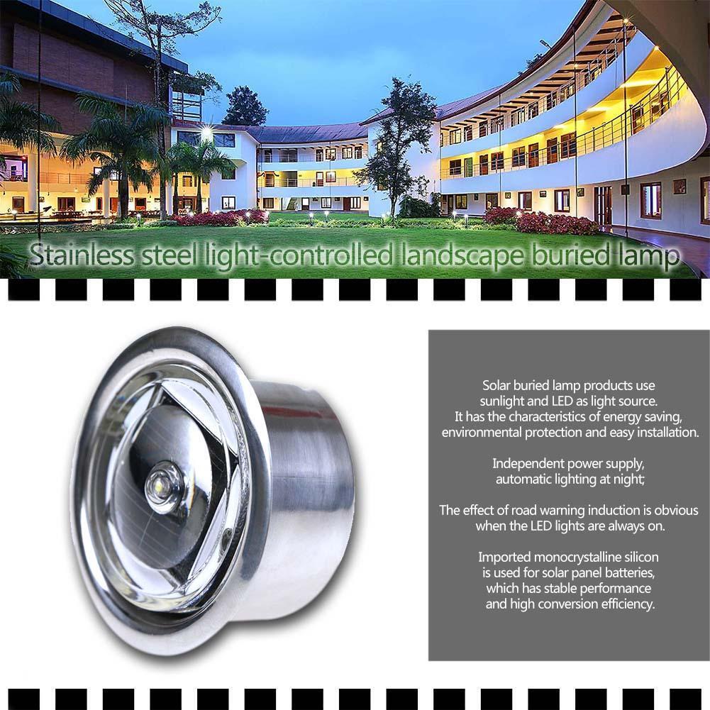 LED Garden Light Round Underground Lamp Ground Buried Yard Road Lawn Lamp