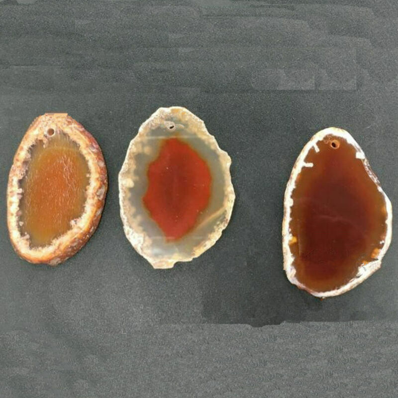 Natural Agate Slices Geode Polished Slab Brazil Crystal Quartz Ornaments Random