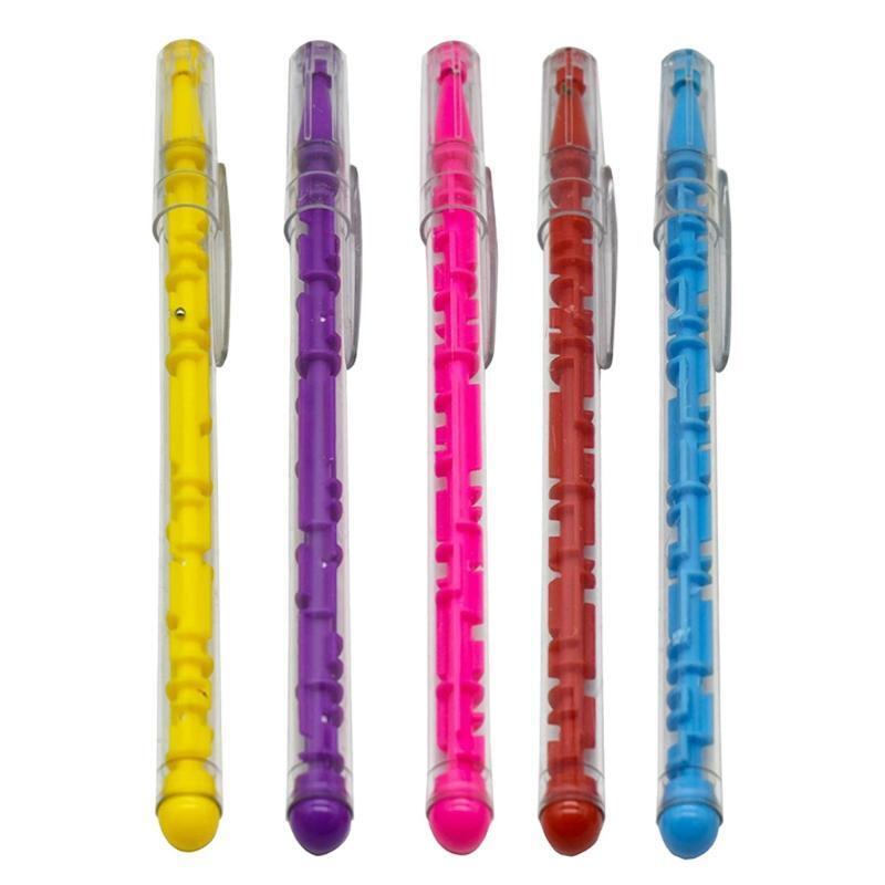Novelty Sunflower Ballpoint Pen Steel Ball Puzzle Maze Inside Party Supplies