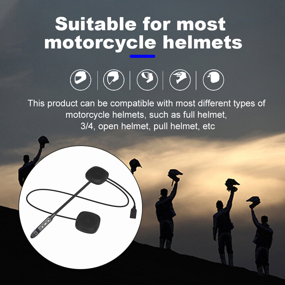 T2 Replacement Wireless Bluetooth-compatible 5.0 Motorcycle Helmet Headset