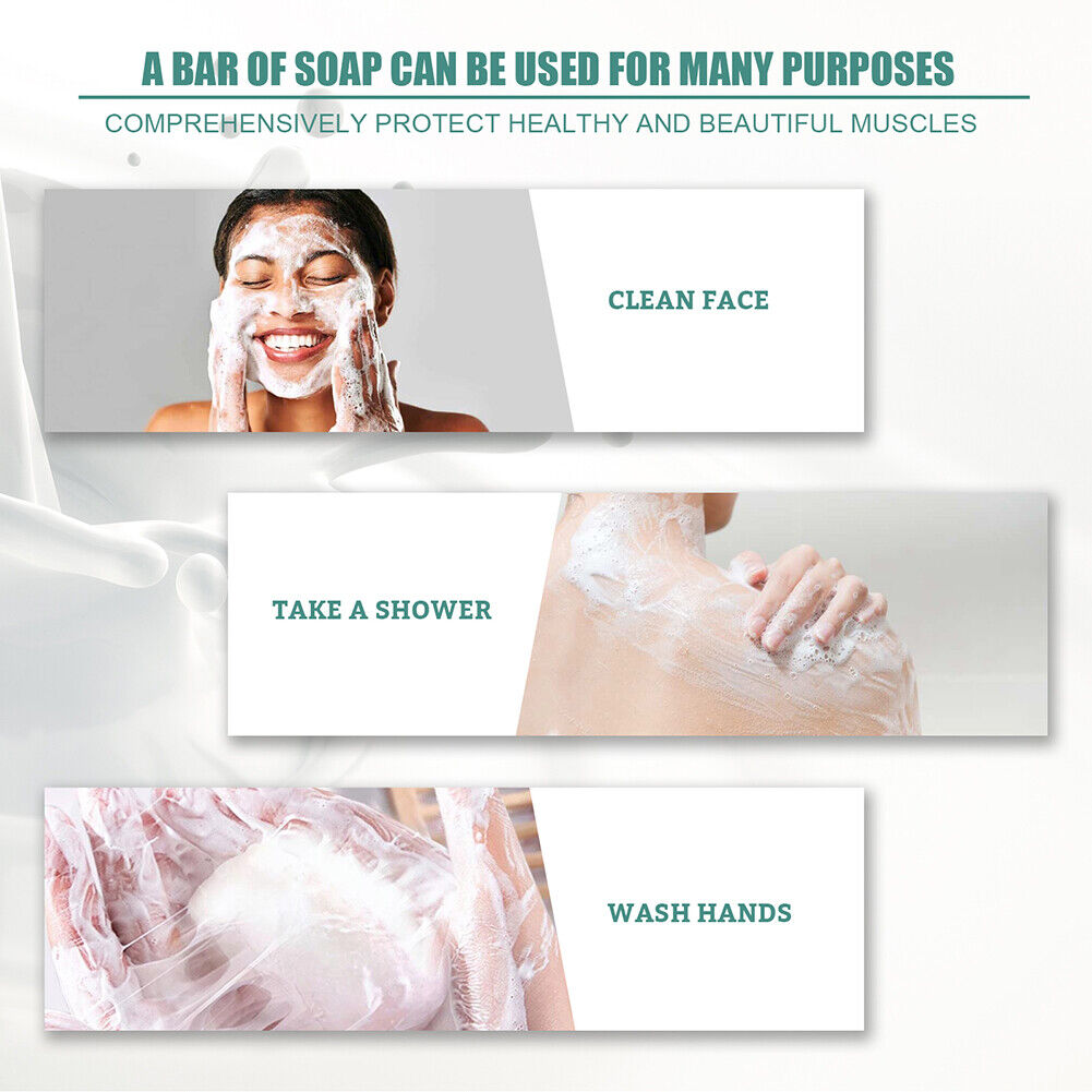 Silk Protein Soap Oil Control Face Deep Cleansing Pores Mites Acne Remover