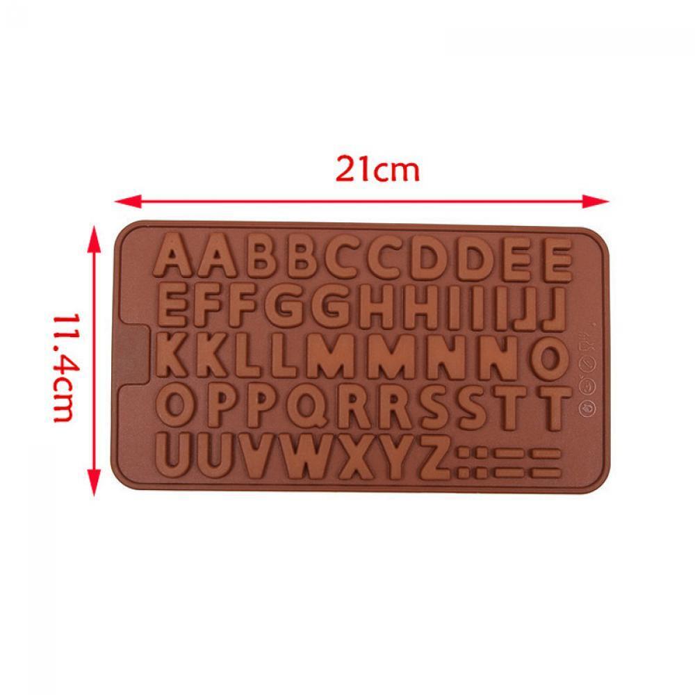 Practical New Fondant Silicone Alphabet Chocolate Cake Cookies Letter Mould