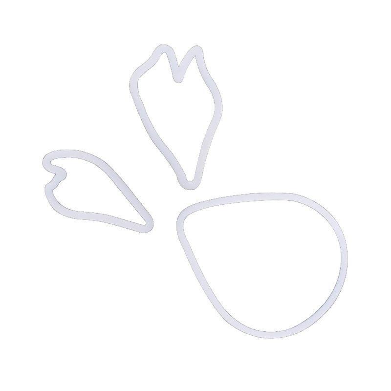 9pcs/set Peony Petals Veiner Cutter Silicone Fondant Sugarcraft Mold Cake Decor