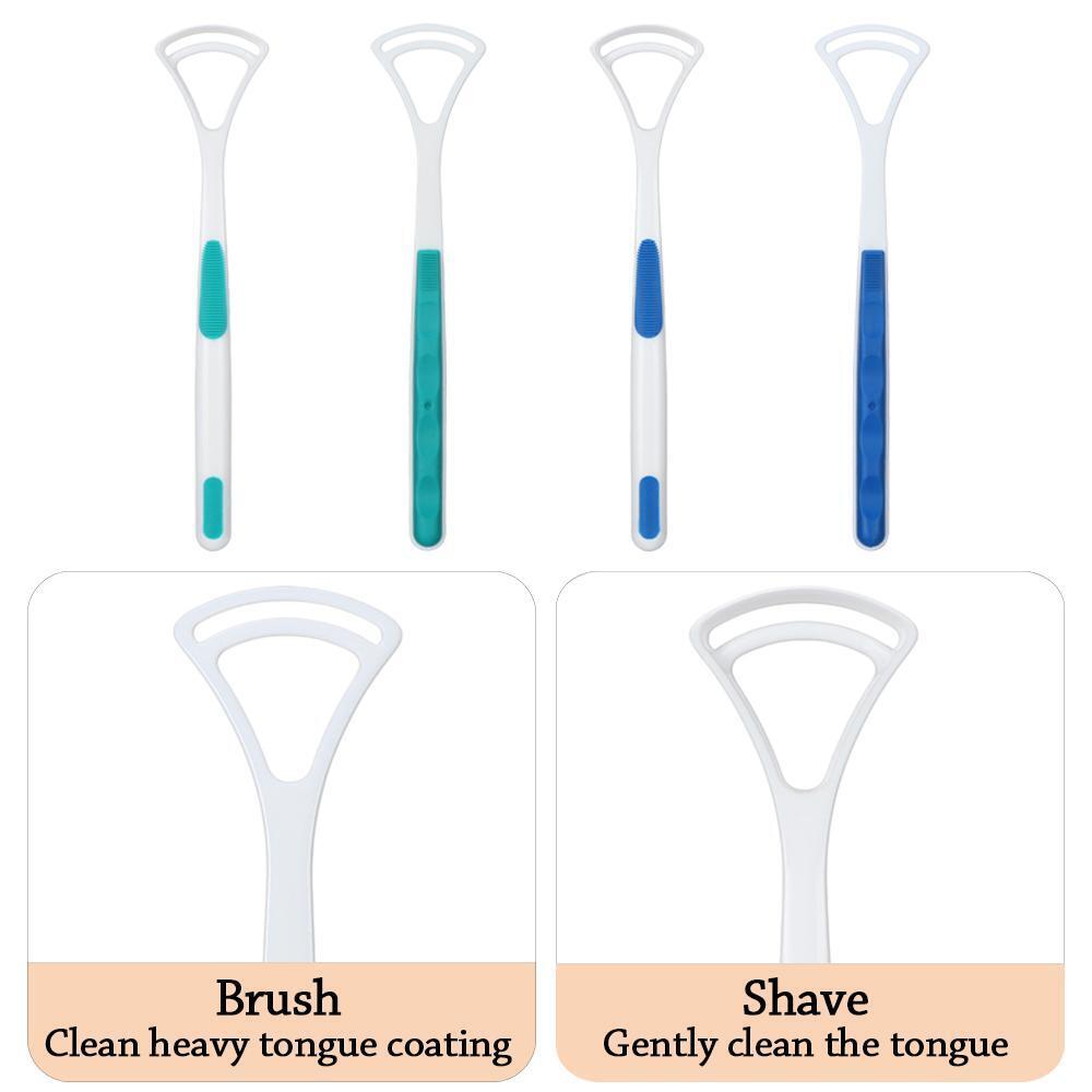Teeth Whitening Health Care Tongue Scraper Cleaner Brush Oral Clean Dental Care