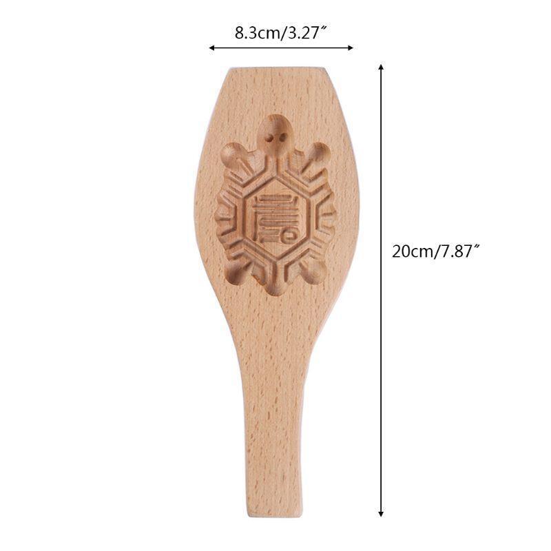 Wooden Mooncake Biscuit Cake Pumpkin Pie Mold DIY Baking Pastry Fondant Decor