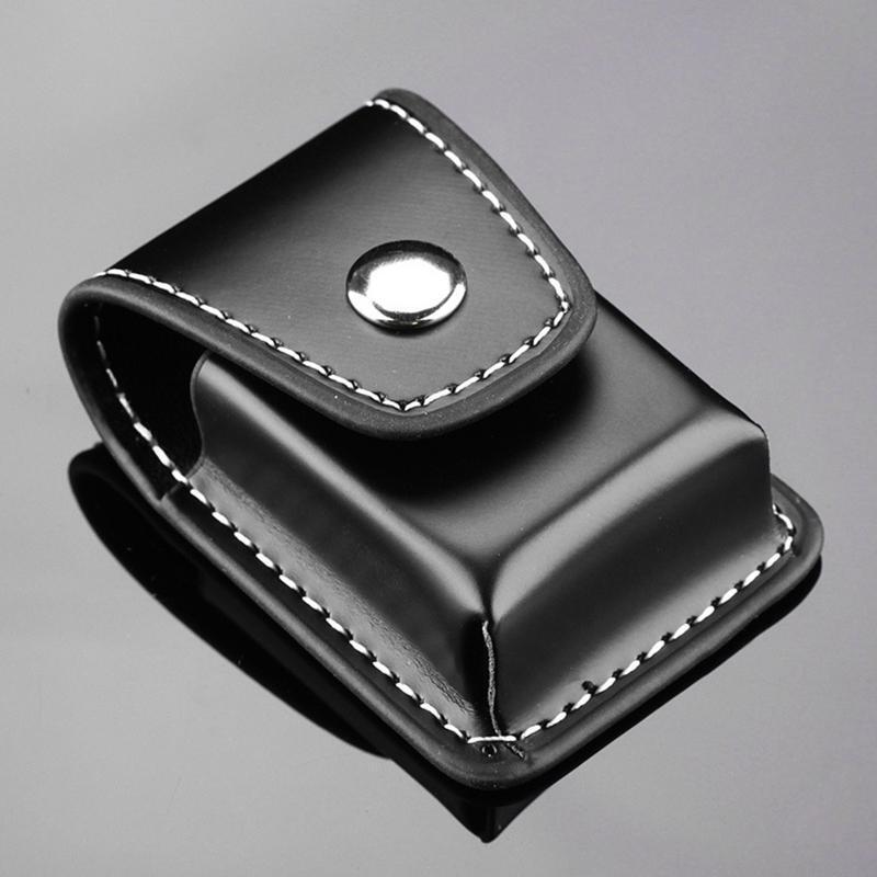 PU Leather Lighters Bag Windproof Oil Lighters Protective Cover Pouch Storage