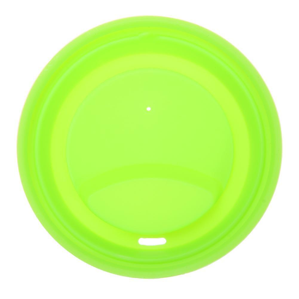 Silicone Insulation Anti-Dust Cup Cover Tea Coffee Sealing Lid Cap(Green)
