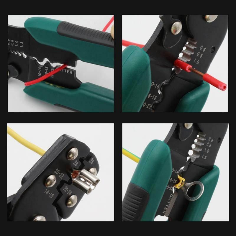 8" Wire Stripper/Cutter/Crimper Tool for Cutting Stripping Crimping Twisting