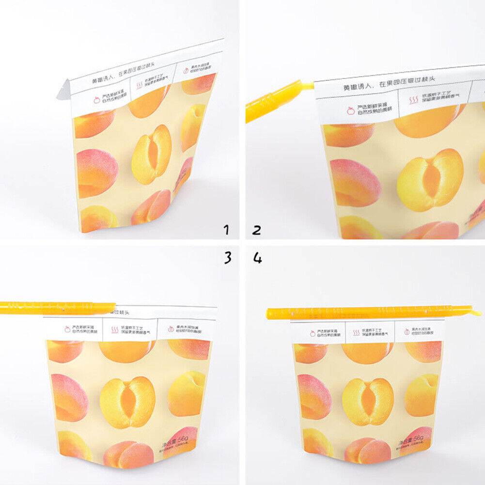 8pcs Sealing Clip for Plasic Food Chips Storage Bag Snack Sealer Clamp Kit
