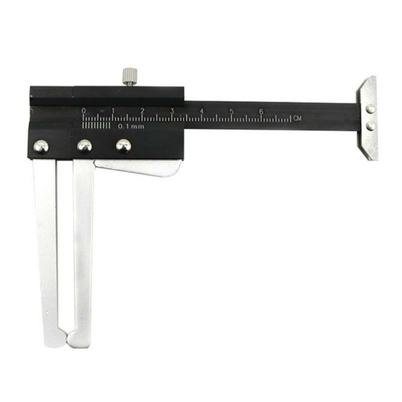 Aluminum Brake Disc Caliper + Tire Tread Depth Gauge Measure Tool Thickness Rule