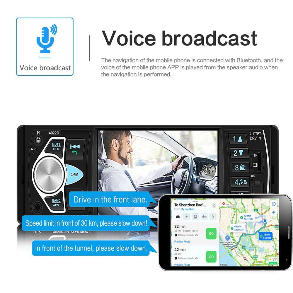 Camera In-dash Audio Head Unit Car MP5 Player Car Stereo Radio Bluetooth