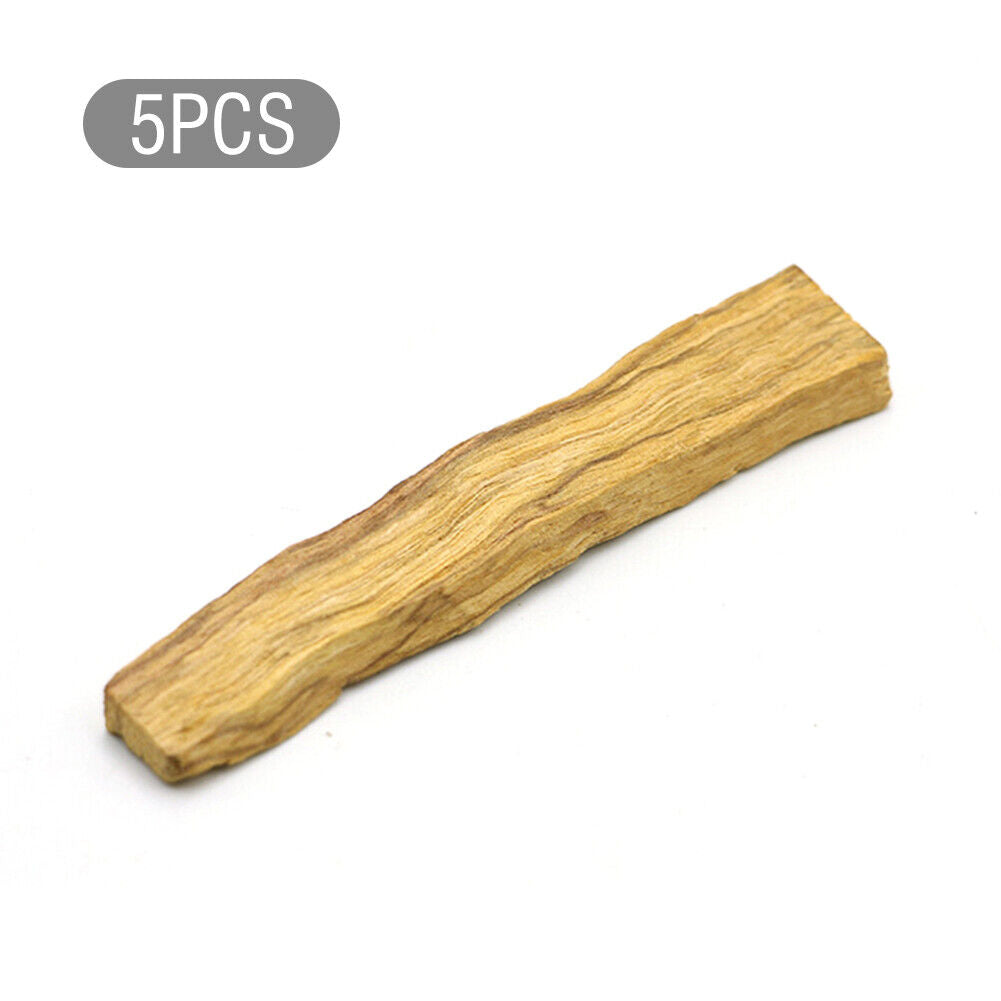 5pcs Healing Palo Santo Incense Sticks Natural Crude Wooden Smudging Strips