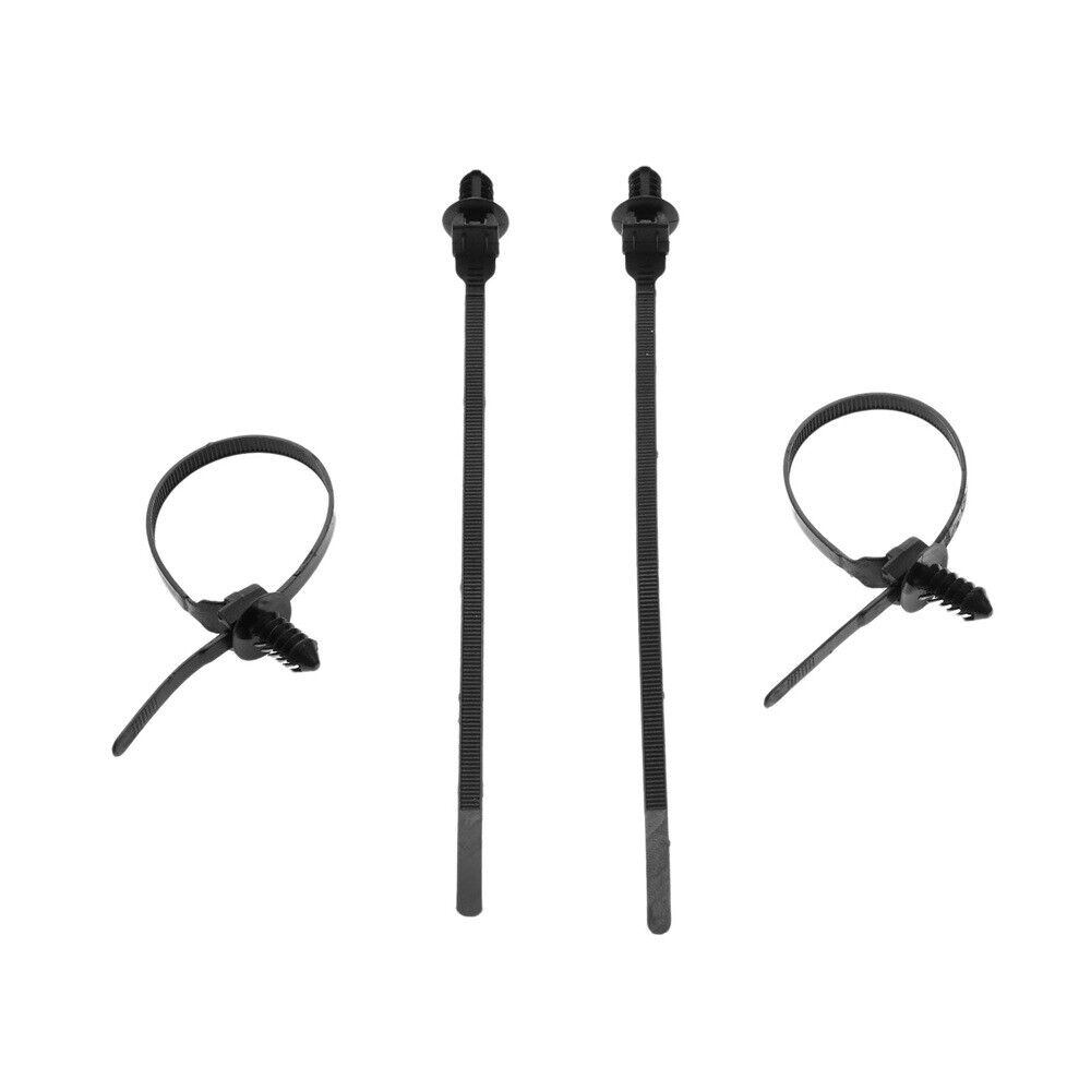 30 Universal Nylon Black Cable Ties 185mm Length Releasable Straps 5mm width