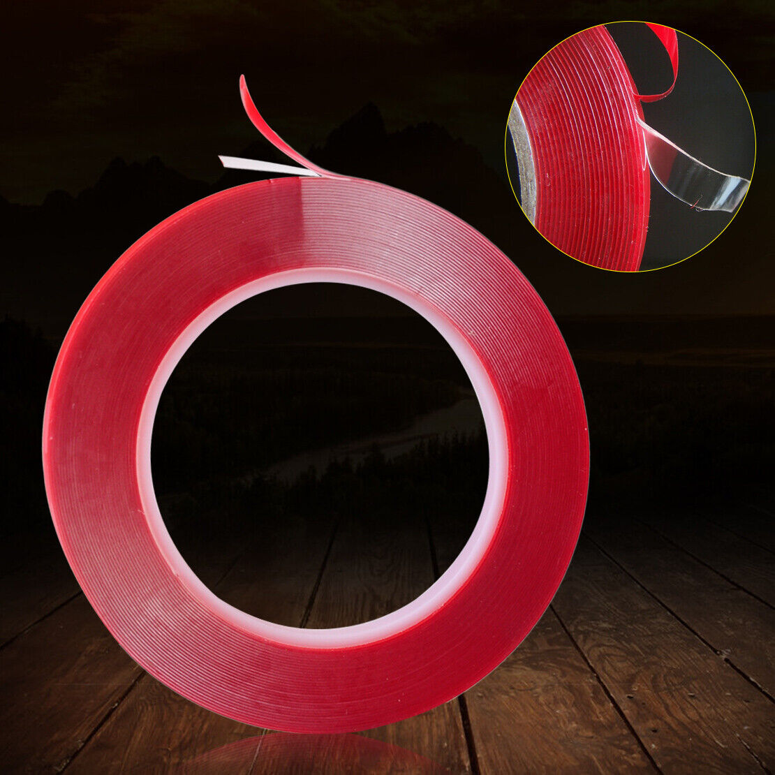 10M*4mm Clear Acrylic Foam Adhesive Tape Film Double Transparent LCD Phone Li