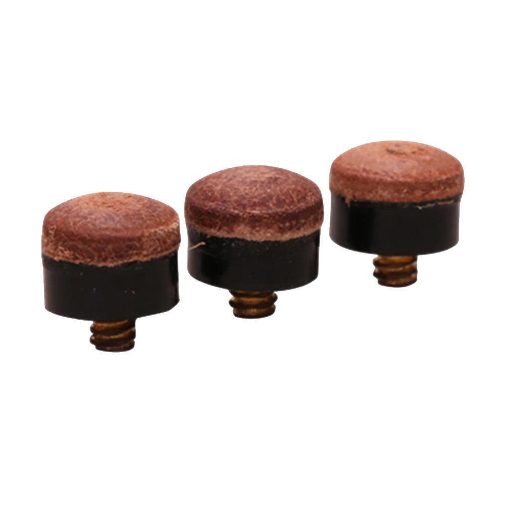 Pieces 12mm Billiards Screw-On Replacement Tips for Pool Cue