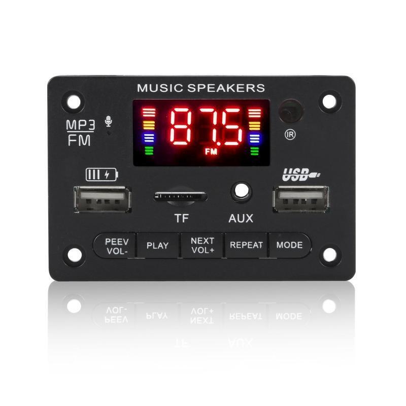 MP3 Bluetooth-Compatible WMA WAV Decoder Board 12V Wireless Audio Module