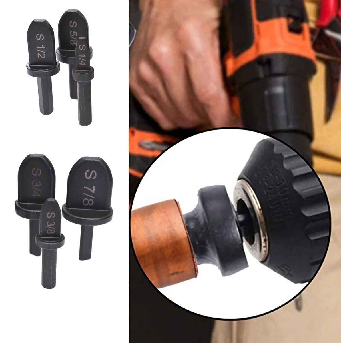 Flaring Set Electric Drill Expander Imperial Tube Triangle Handle Tube Expander