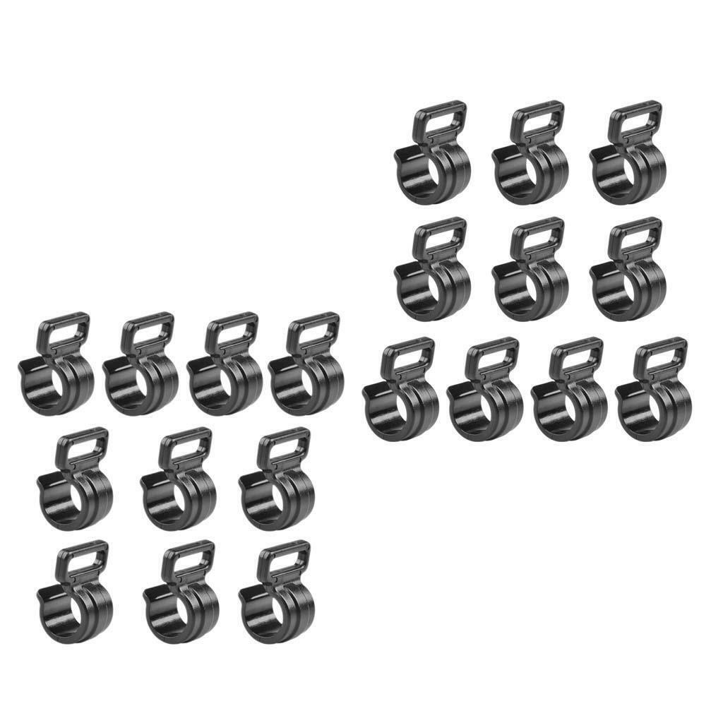 20 Pieces Outdoor Camping Awning Hook Camper Wind Rope Clamp Support Hanger for