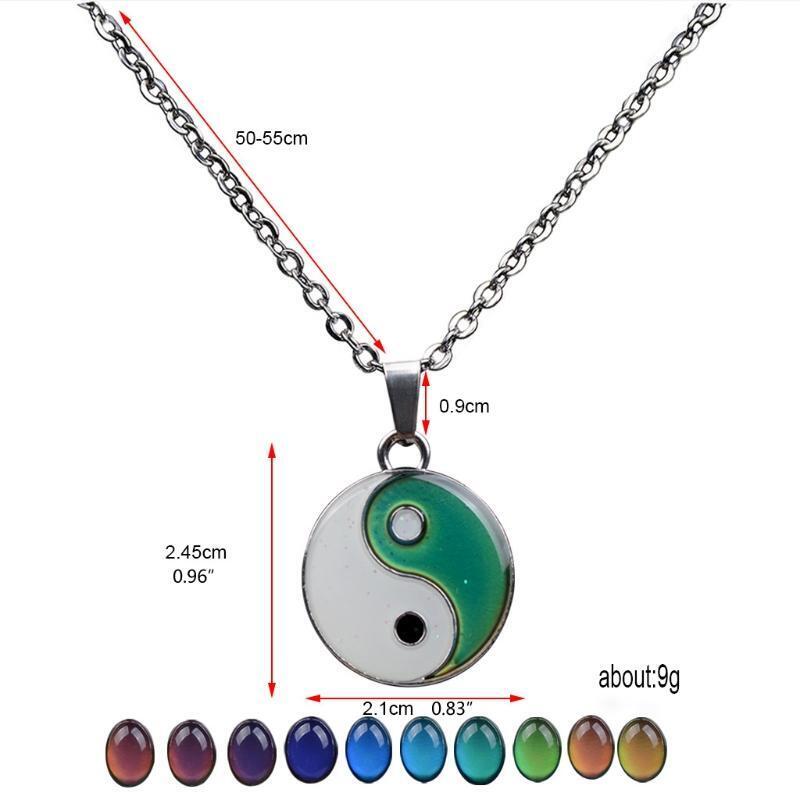 Colour Changing Mood Necklace Feeling Choker Stainless Steel Necklace Jewelry