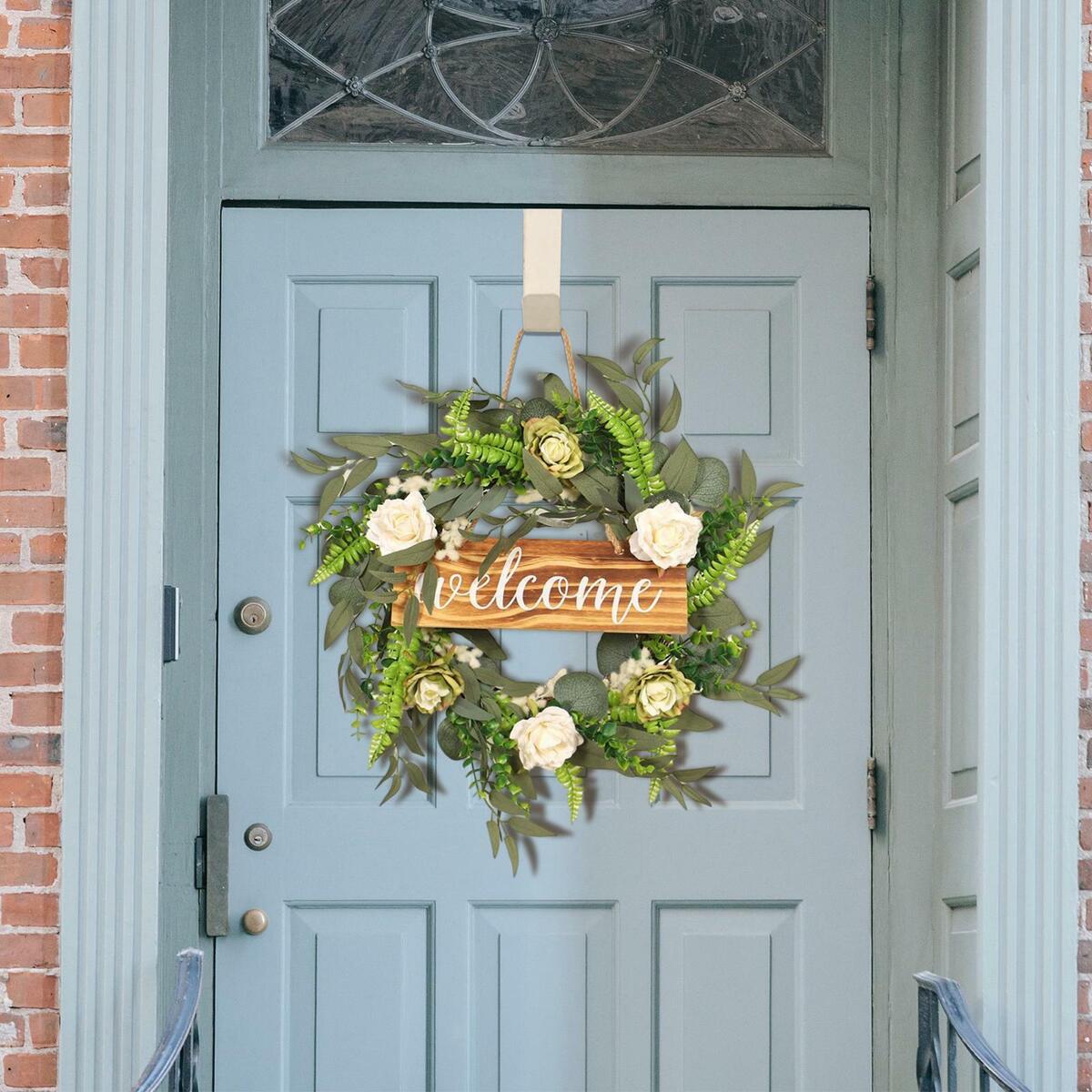 18inch  Wreath Farmhouse Garland Front  Hanging  Decor