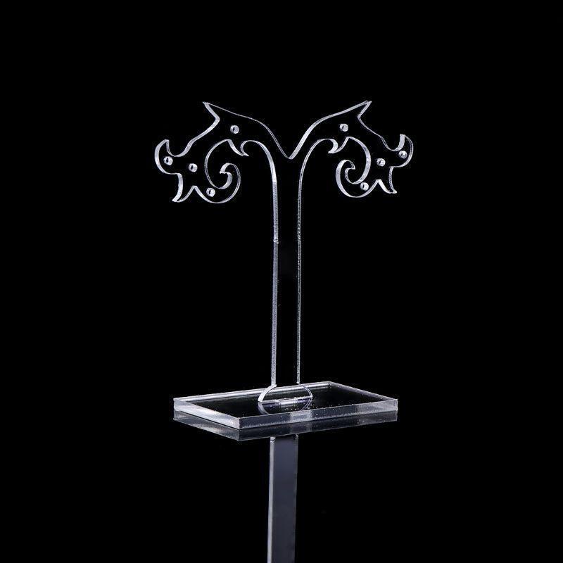 Three-piece Acrylic Ear Stud Earrings Display Stand Jewelry Display Holder Props