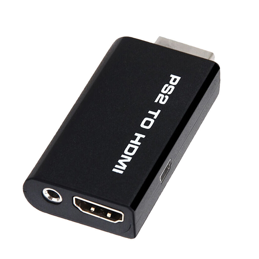 PS2 to HDMI Audio Video Converter Adapter w/ 3.5mm Audio Output HDTV Monitor