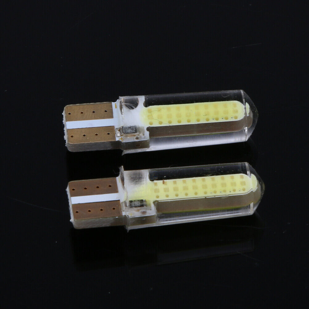 4 X W5W 168 T10 3W Shows Wide Light Silicone License Plate Reading Lamp