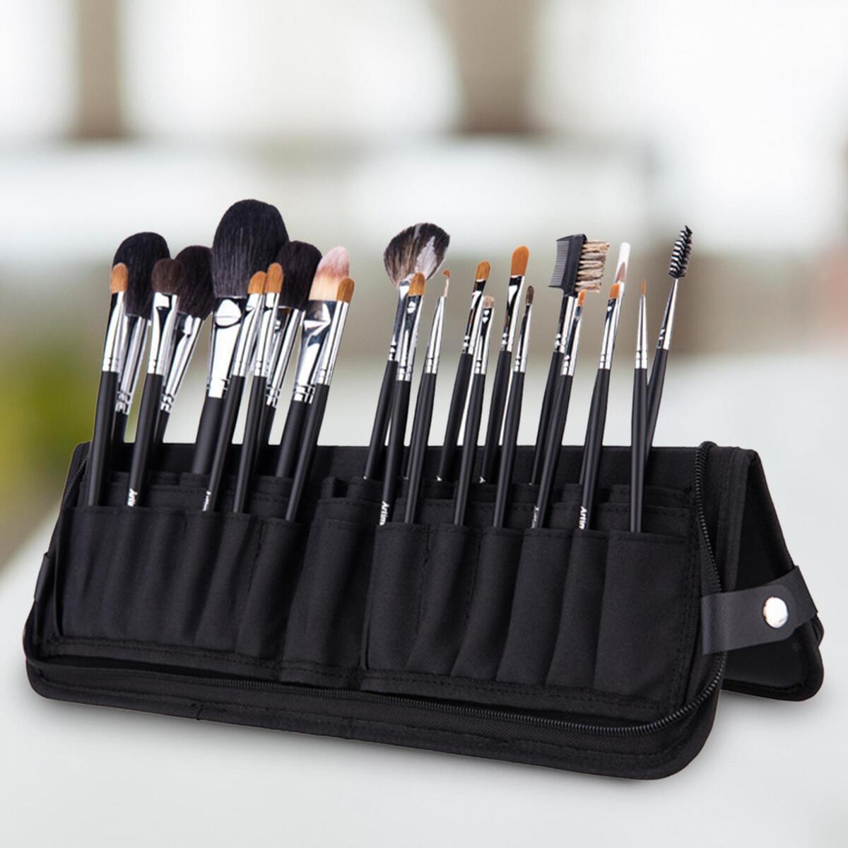Cosmetic Case Stand up Travel Size Carrying Bag Portable for Women Girls