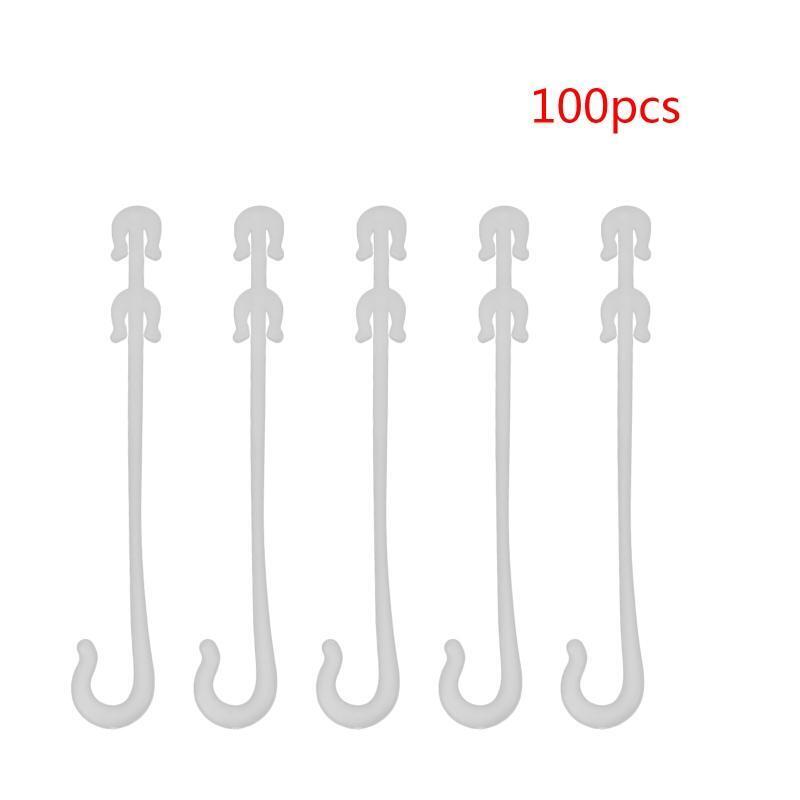 J Shaped Fruit Cherry Tomato Agricultural Ear Hooks 100 Pcs Fix Hook