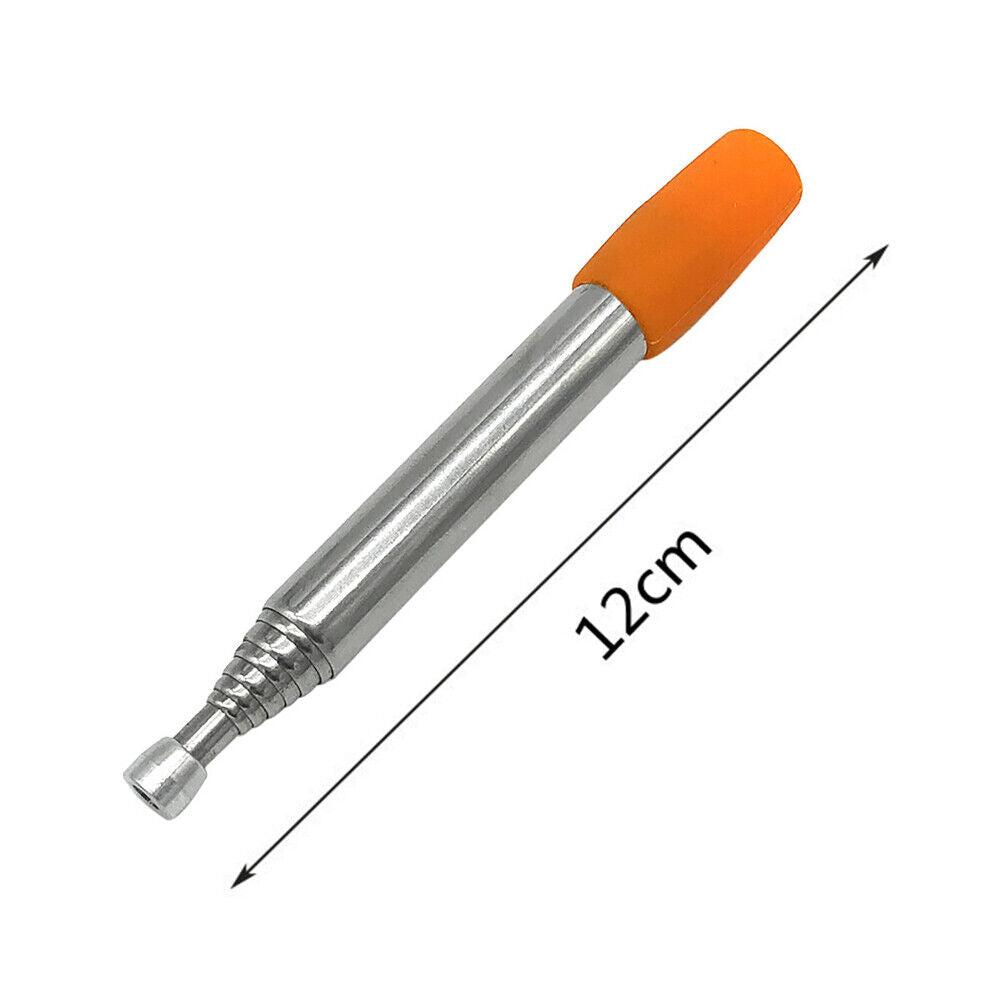 Blow Fire Tube Outdoor Camping Cooking Retractable Mouth Blowpipe (Orange)