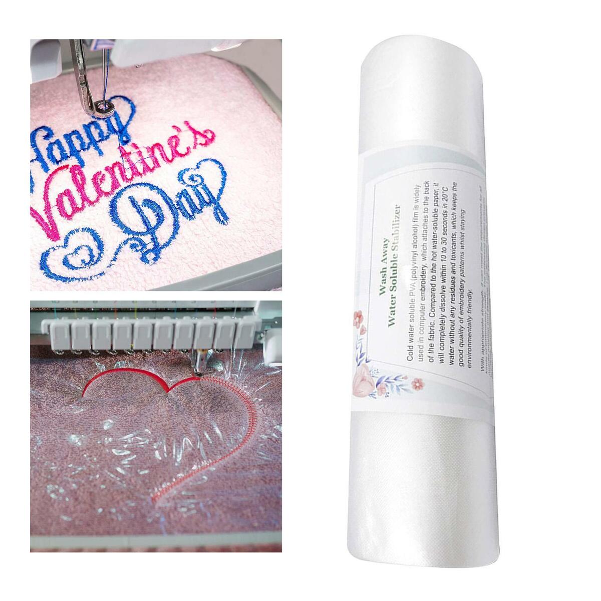 30Yd 20cm  Water Soluble Embroidery Stabilizer transparent film