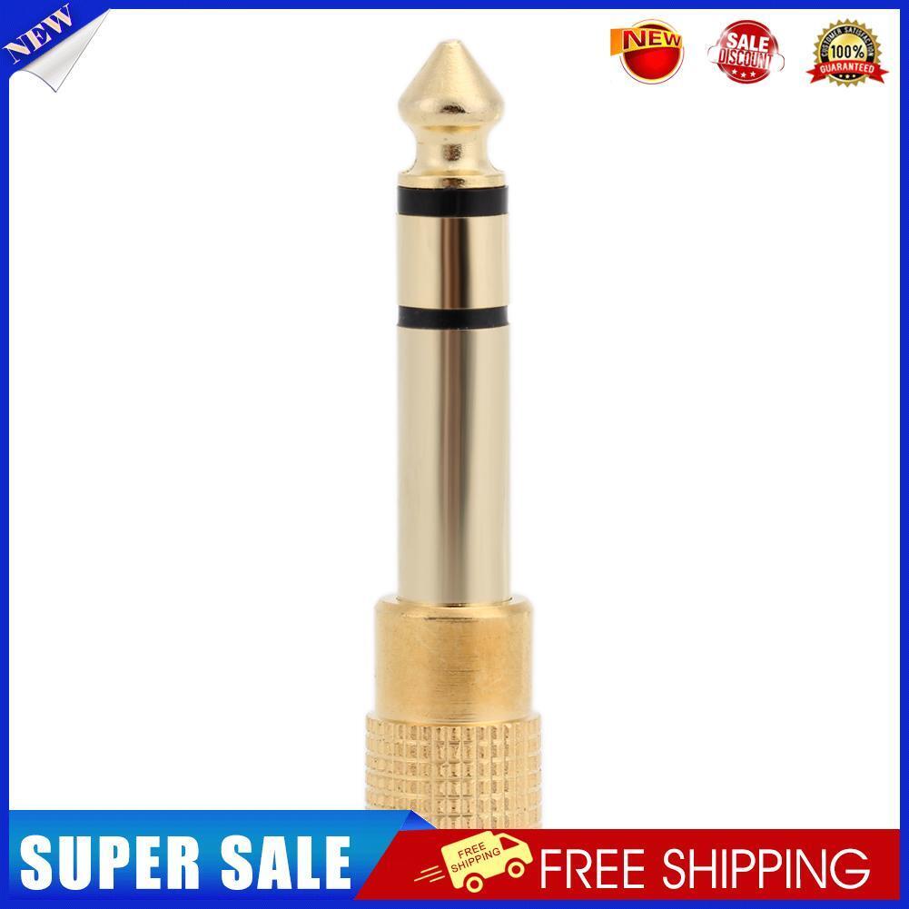 4X Audio Stereo 6.35mm 1/4" Male to 3.5 mm 1/8" Female Adapter Converter