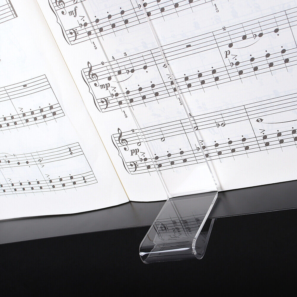 2x Music Book Sheet Clip Holder for Guitar Piano Violin Musical Instruments