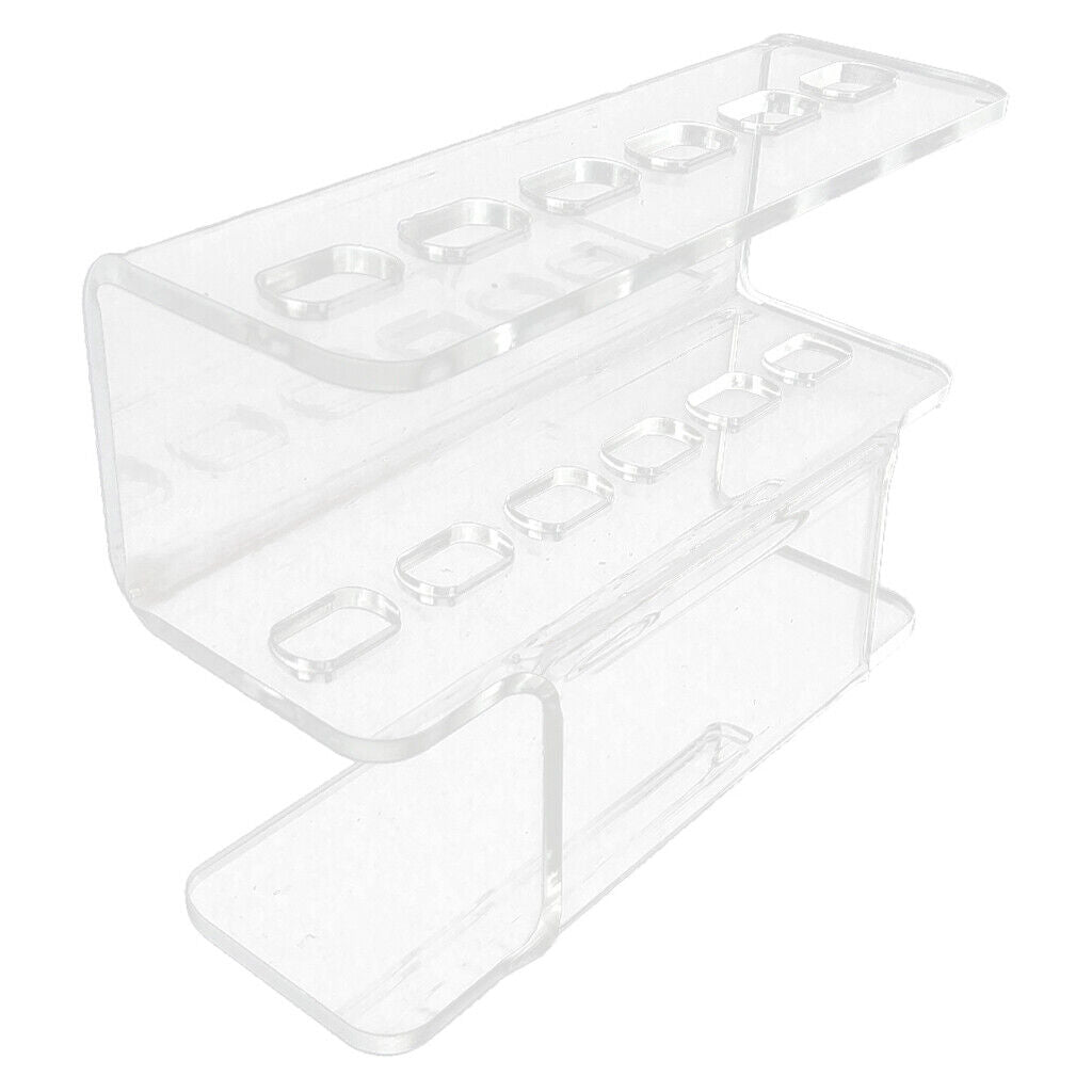 Clear Eyelashes Extension Tweezers Holder Dresser Desk Display Stand Shelf