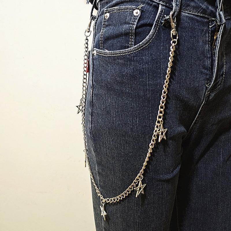 Hip Hop Pants Chains Punk Trousers Chain Biker Heavy Thick Wallet Chains for Men