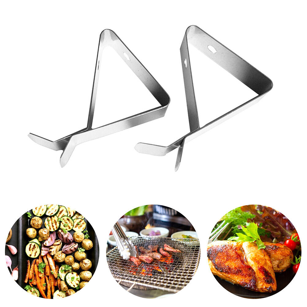 Thermometer Holdder Stainless Steel BBQ Probe Clamp Holder for Oven Grill