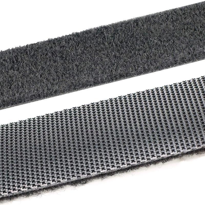 Black Sew On Hook & Loop Tape Fastening Nylon Fabric Tape 0.8-inch Wide Industry