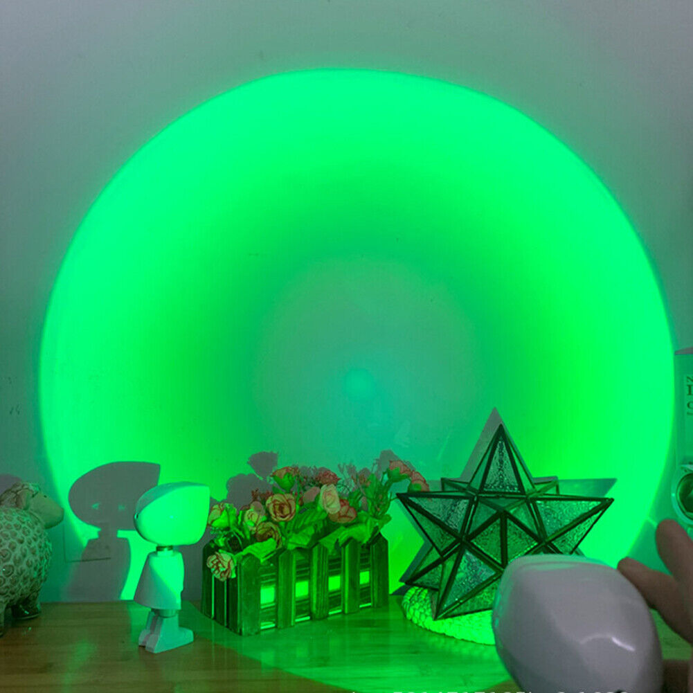 LED Projection Lamp Robot Sunset Rainbow Room Decor Atmosphere Night Lights