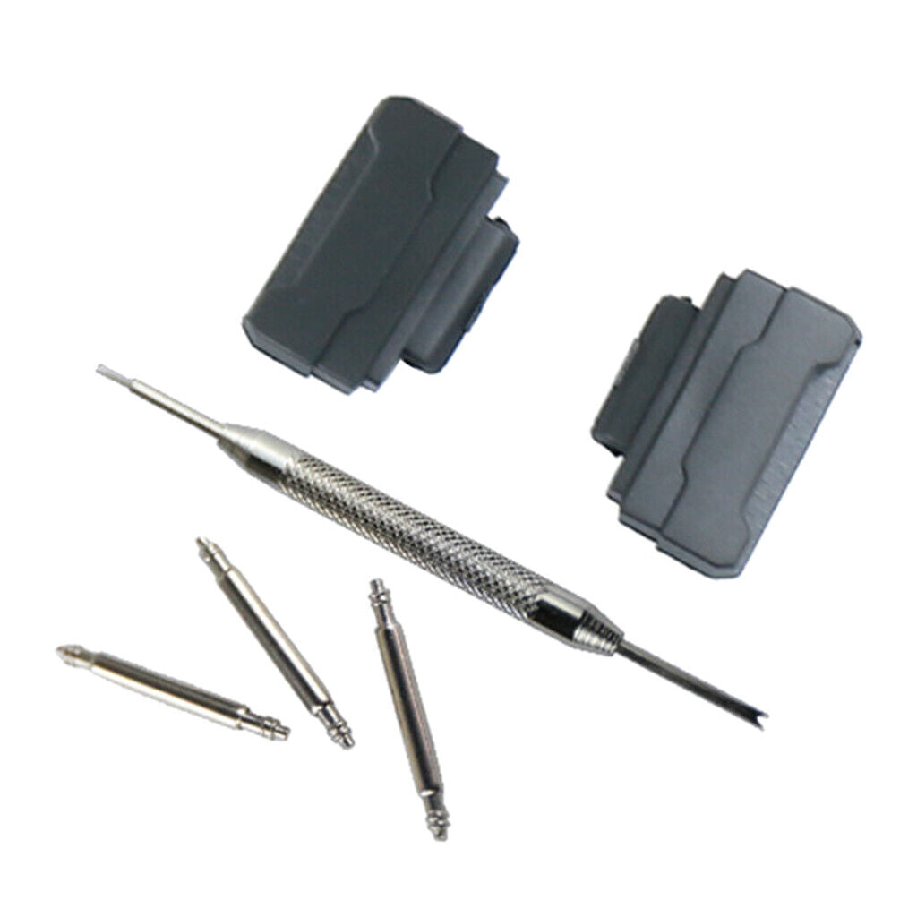 Strap Adapters Kit&Tool for 14mm Lug Width   BA110 120 Black