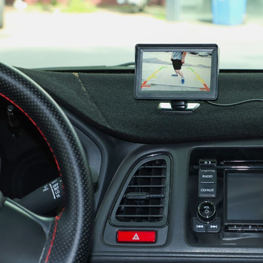 4.3" Car Monitor LCD Desktop High-definition Display Parking Backup Camera