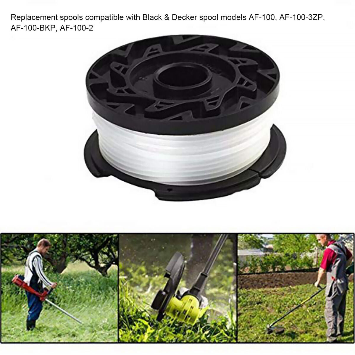 Weed Spools Line String Trimmer Replacement Spool for Black and Decker