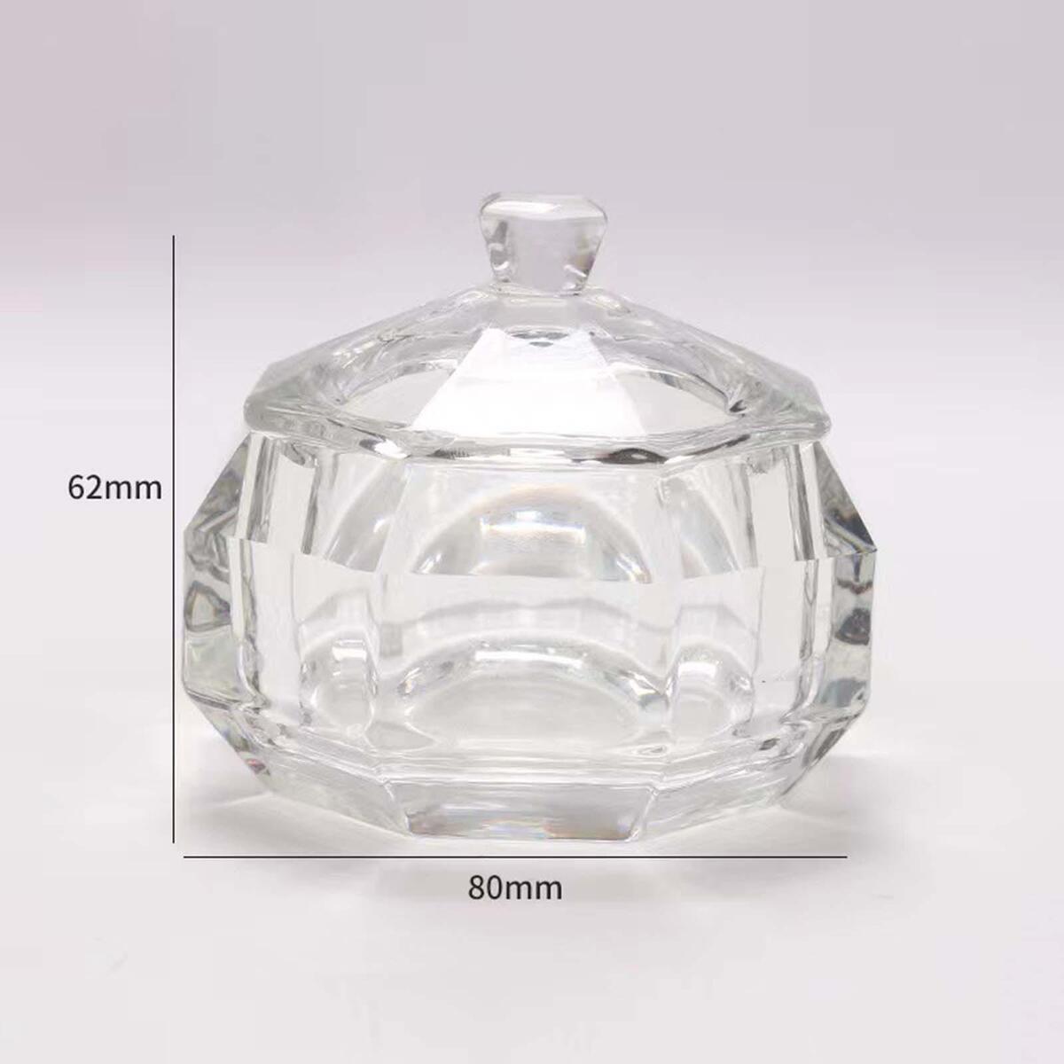 MINI GLASS DAPPEN DISH CRYSTAL CUP NAIL ART TOOL ACRYLIC LIQUID BOWL