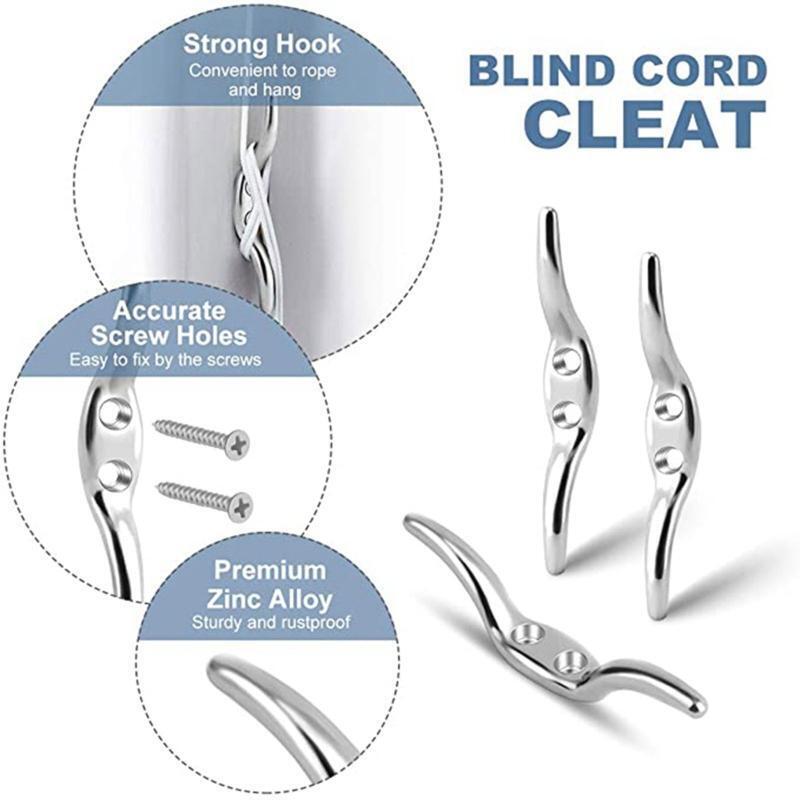 Blinds Cord Cleat Baby Safety Rope Cleats with Screws Easy Assemble Window Decor