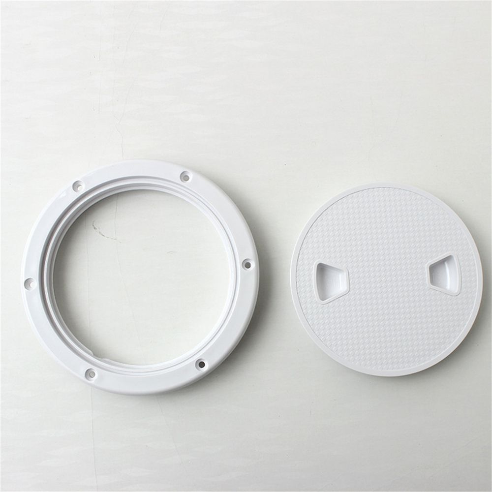 Ship Round Non-slip 4 Inch White Sailing Inspection Marine Boat Deck Cover Lid